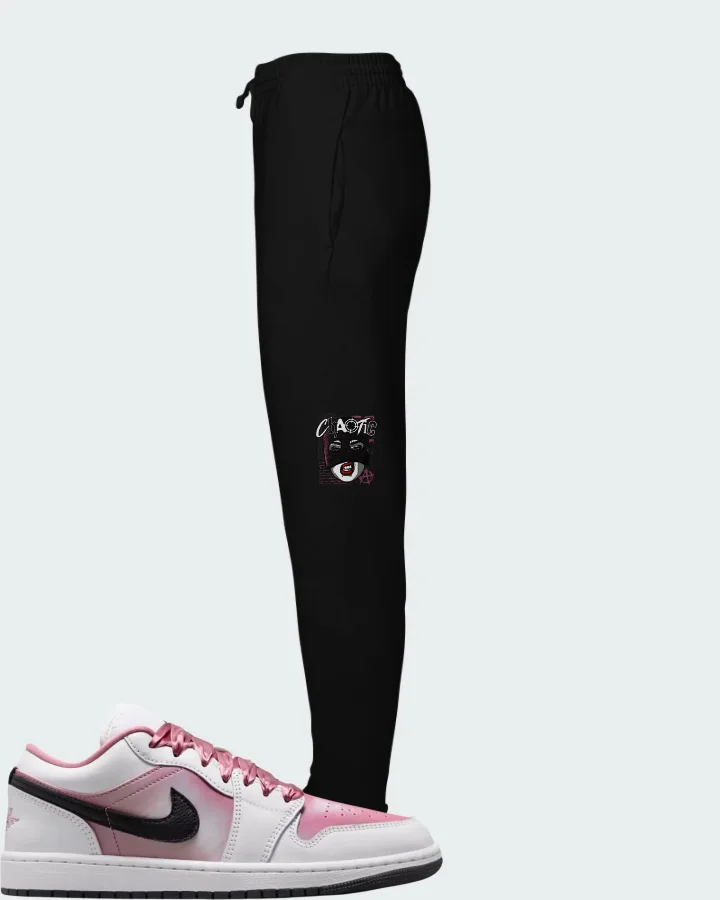 Air Jordan 1 Low SE White Desert Berry Matching Joggers