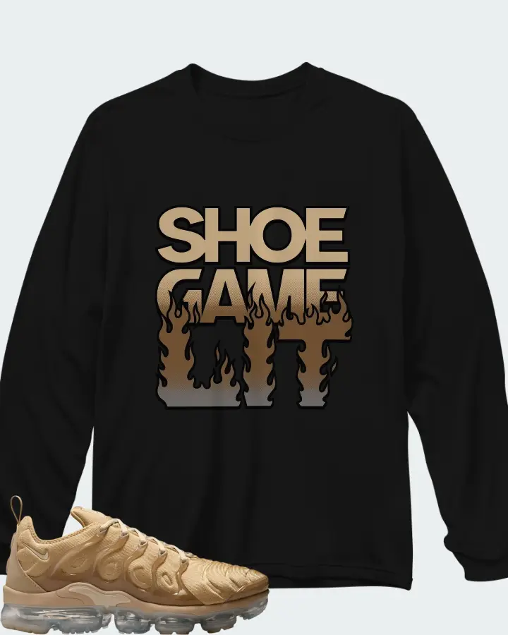 Nike Air Vapormax Plus Parachute Beige Matching Long Sleeve T-Shirt