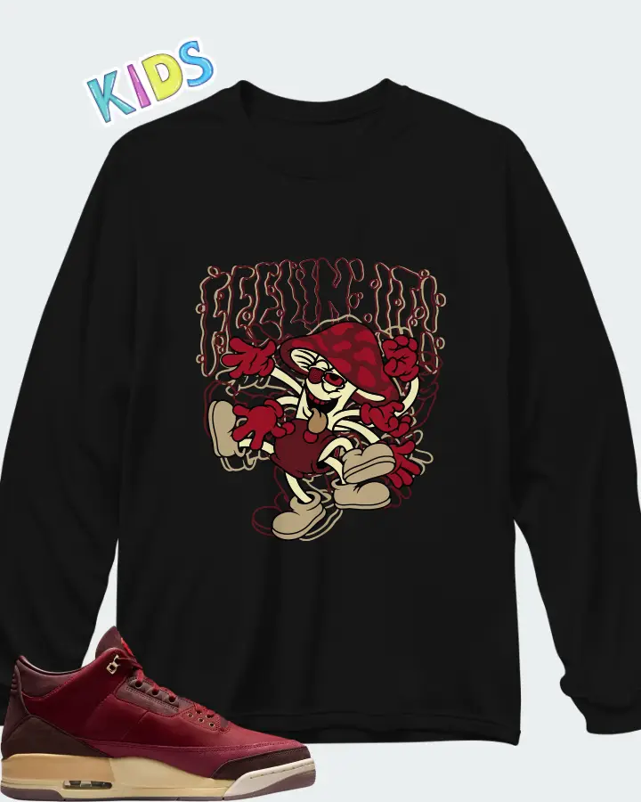 Air Jordan 3 Retro Bin23 Matching Kid's Long Sleeve T-Shirt