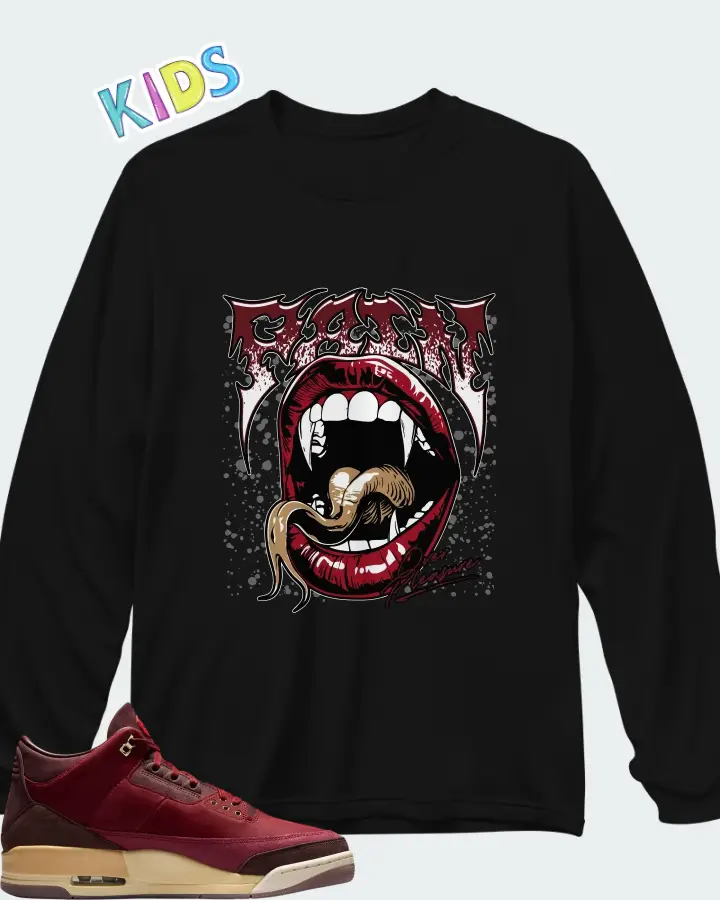 Air Jordan 3 Retro Bin23 Matching Kid's Long Sleeve T-Shirt