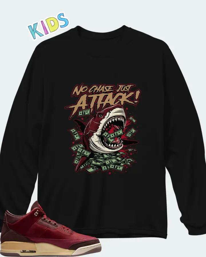 Air Jordan 3 Retro Bin23 Matching Kid's Long Sleeve T-Shirt