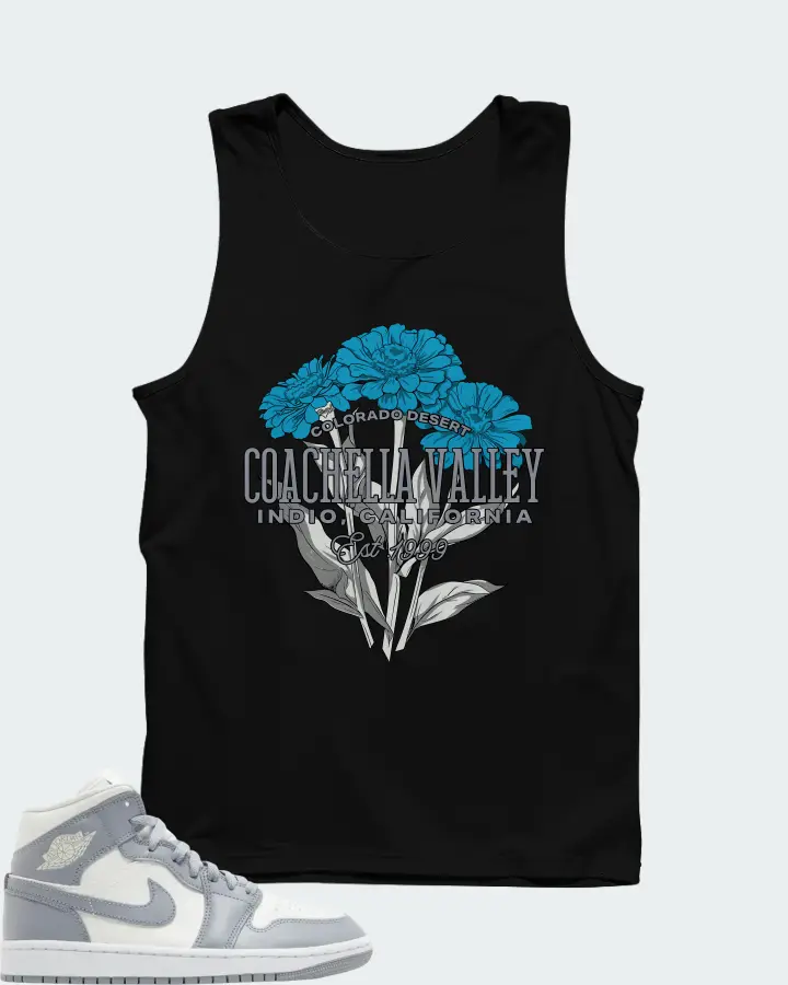 Air Jordan 1 Mid Stealth Matching Tank Top