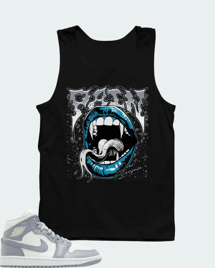 Air Jordan 1 Mid Stealth Matching Tank Top