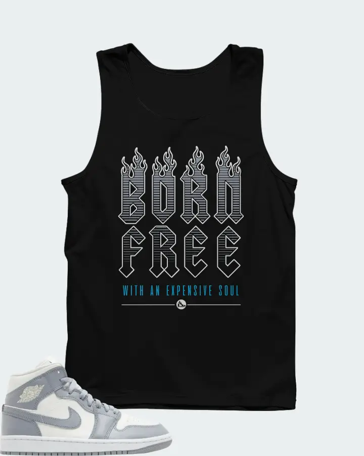 Air Jordan 1 Mid Stealth Matching Tank Top