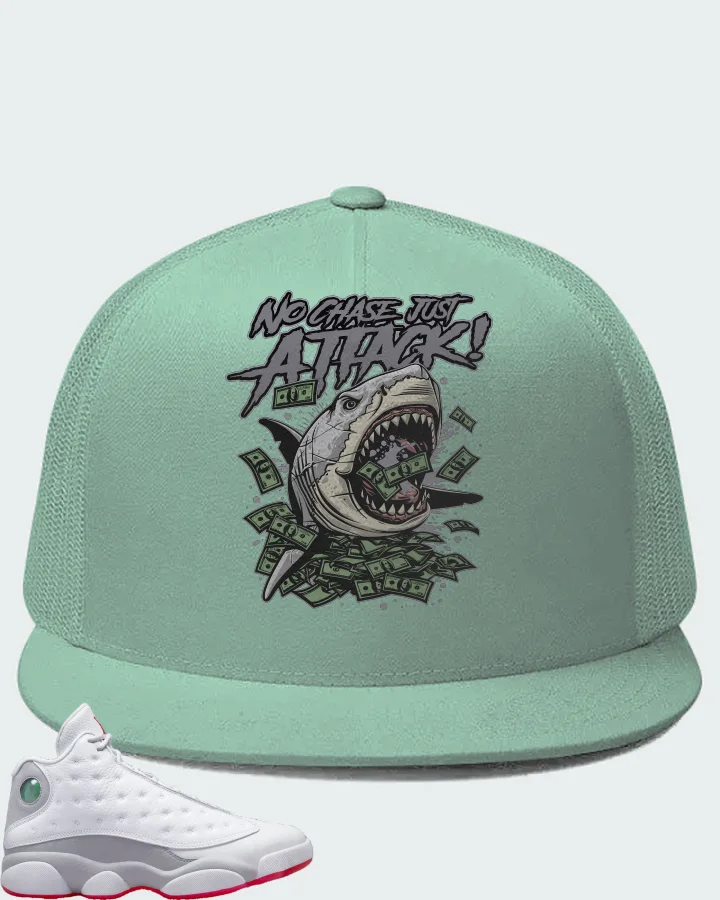 Air Jordan 13 Retro White Wolf Grey Matching Hat