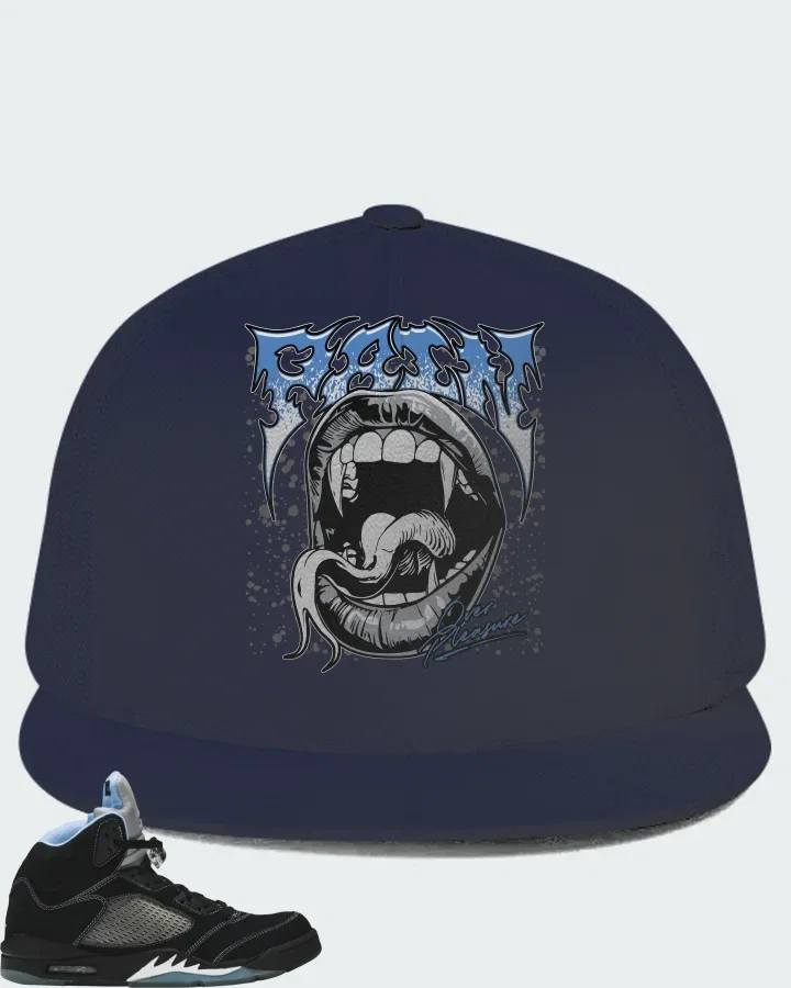 Air Jordan 5 Retro Black University Blue 2026 Matching Hat