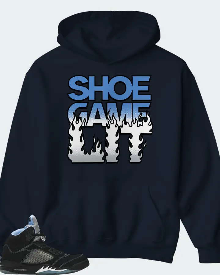 Air Jordan 5 Retro Black University Blue 2026 Matching Hoodie
