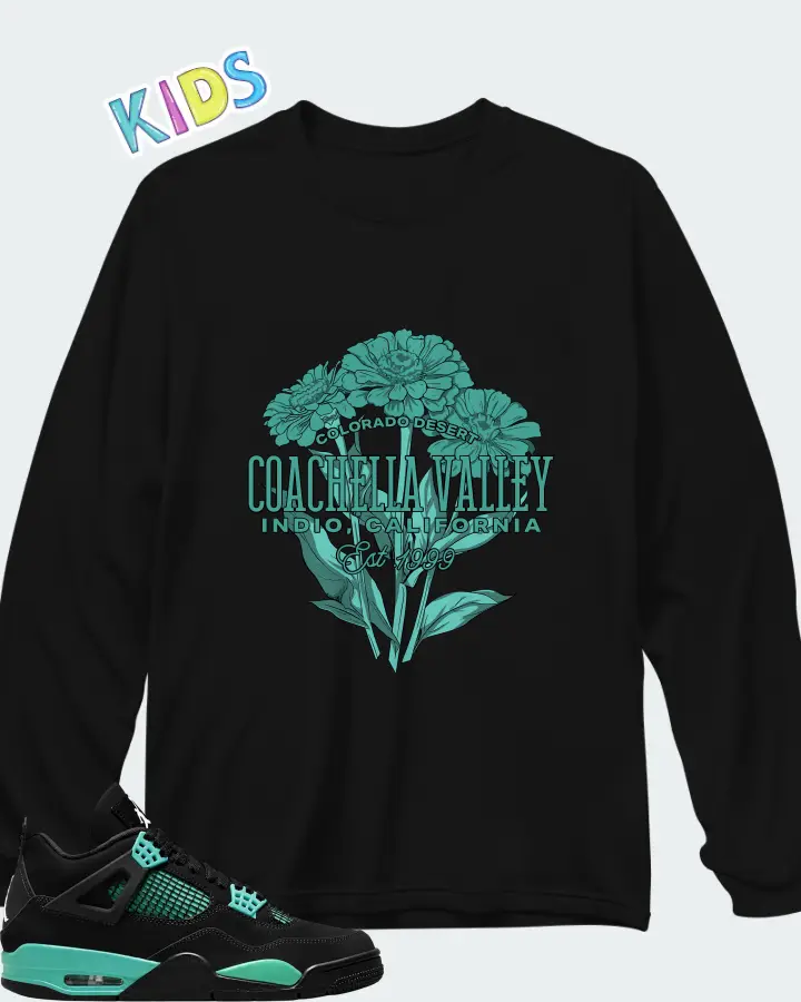 Air Jordan 4  Tiffany & Co Matching Kid's Long Sleeve T-Shirt