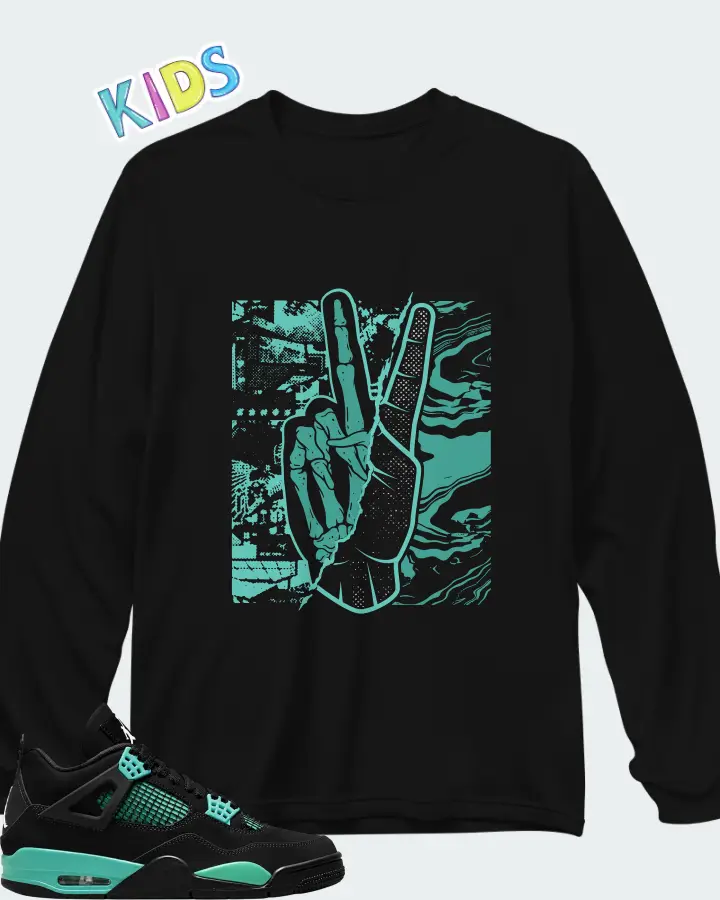 Air Jordan 4  Tiffany & Co Matching Kid's Long Sleeve T-Shirt