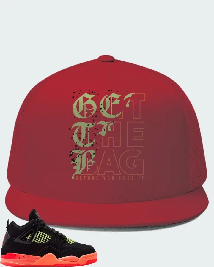 Air Jordan 4 Retro Black Infrared 23 Matching Hat