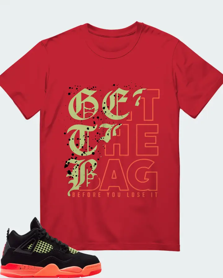 Air Jordan 4 Retro Black Infrared 23 Matching T-Shirt