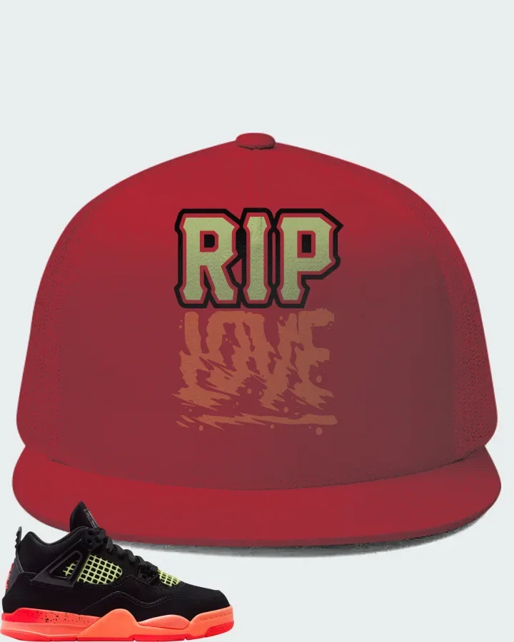 Air Jordan 4 Retro Black Infrared 23 Matching Hat