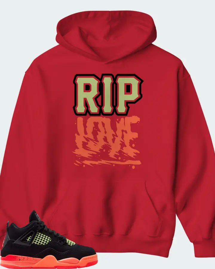 Air Jordan 4 Retro Black Infrared 23 Matching Hoodie