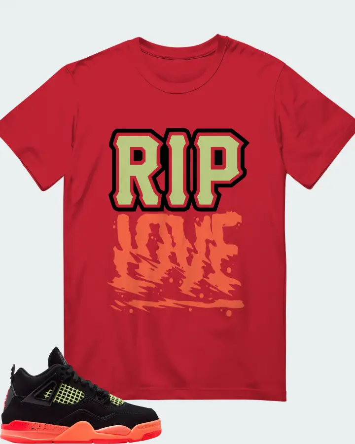 Air Jordan 4 Retro Black Infrared 23 Matching T-Shirt