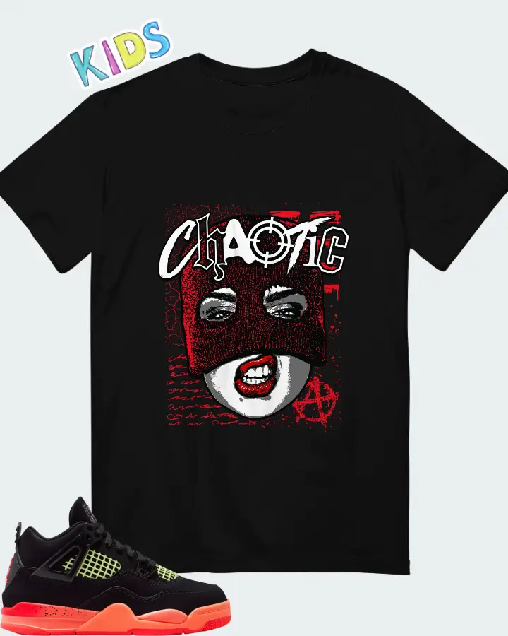 Air Jordan 4 Retro Black Infrared 23 Matching Kid's T-Shirt