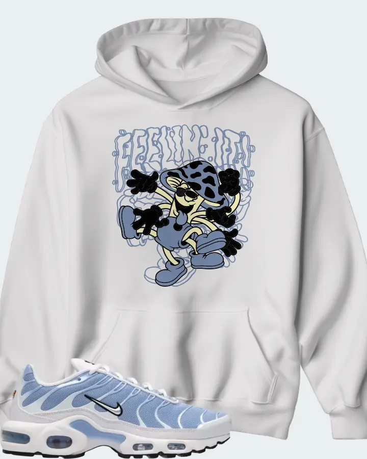 Nike Air Max Plus White Aluminum Metallic Silver Matching Hoodie