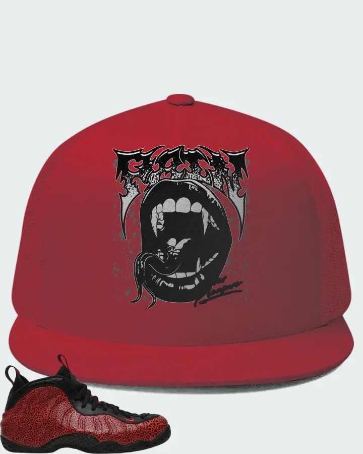 Nike Air Foamposite One Cracked Lava Matching Hat