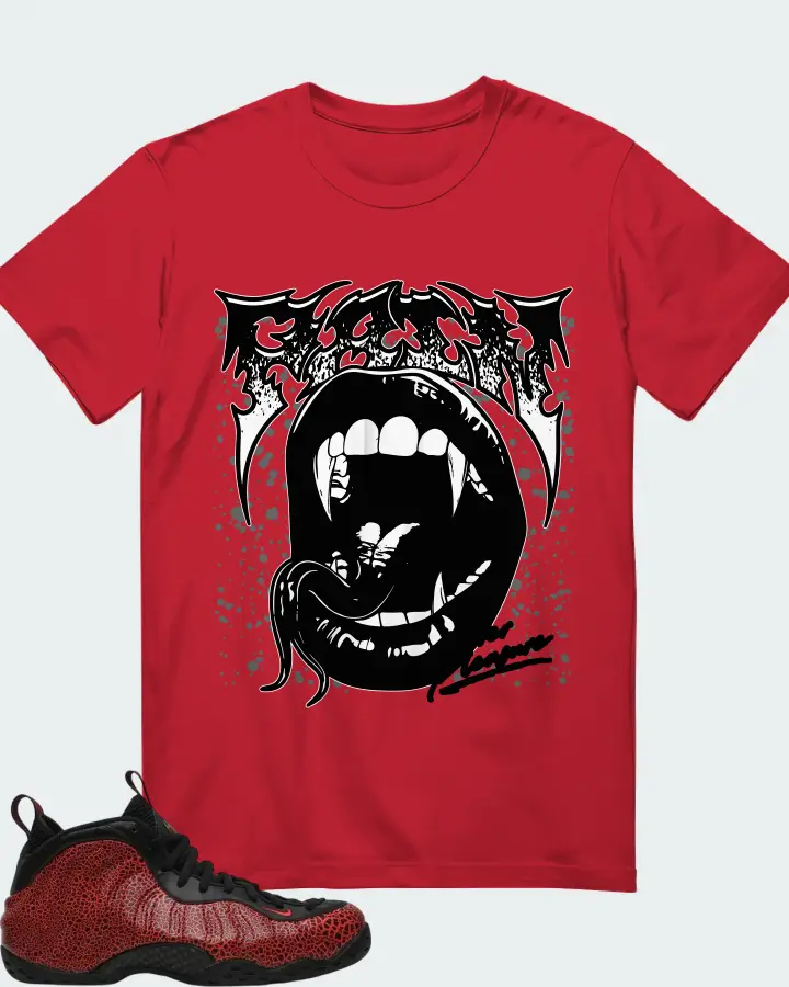 Nike Air Foamposite One Cracked Lava Matching T-Shirt