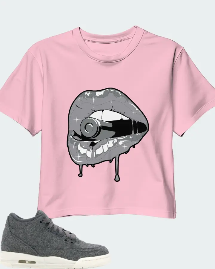 Jordan 3 Retro Sneaker Matching Pink Crop Top - Kiss of Death