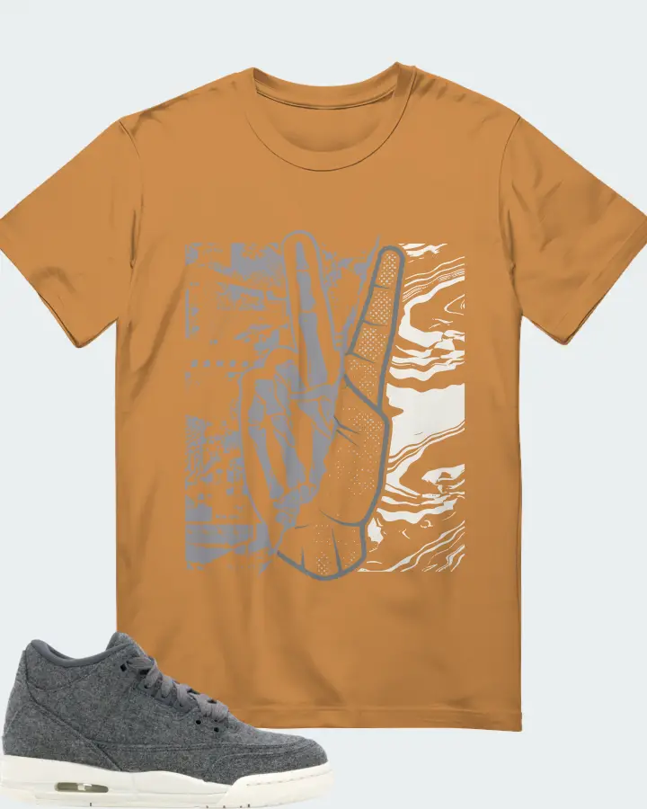 Jordan 3 Retro Sneaker Matching Toast T-Shirt - Peace of mind