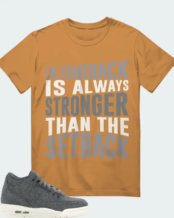 Jordan 3 Retro Sneaker Matching Toast T-Shirt - The Comeback
