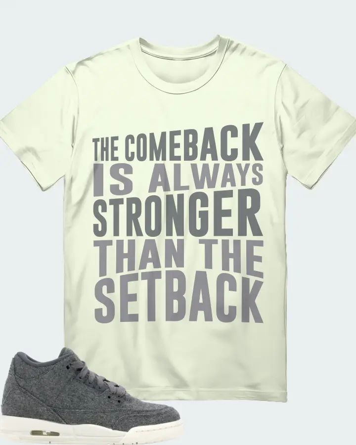 Jordan 3 Retro Sneaker Matching Citron Gildan T-Shirt - The Comeback