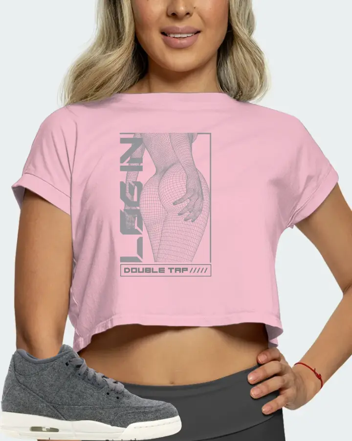 Jordan 3 Retro Sneaker Matching Pink Crop Top (LOGIN) - View 5