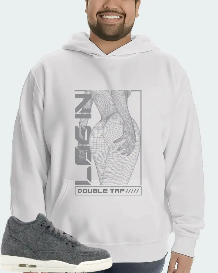 Jordan 3 Retro Sneaker Matching White Hoodie (LOGIN) - View 6