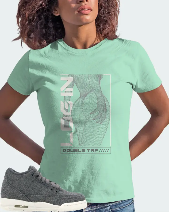 Jordan 3 Retro Sneaker Matching Mint T-Shirt (LOGIN) - View 3