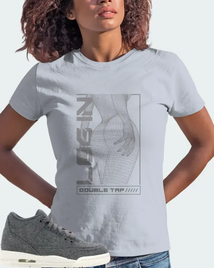 Jordan 3 Retro Sneaker Matching Light Blue T-Shirt (LOGIN) - View 3