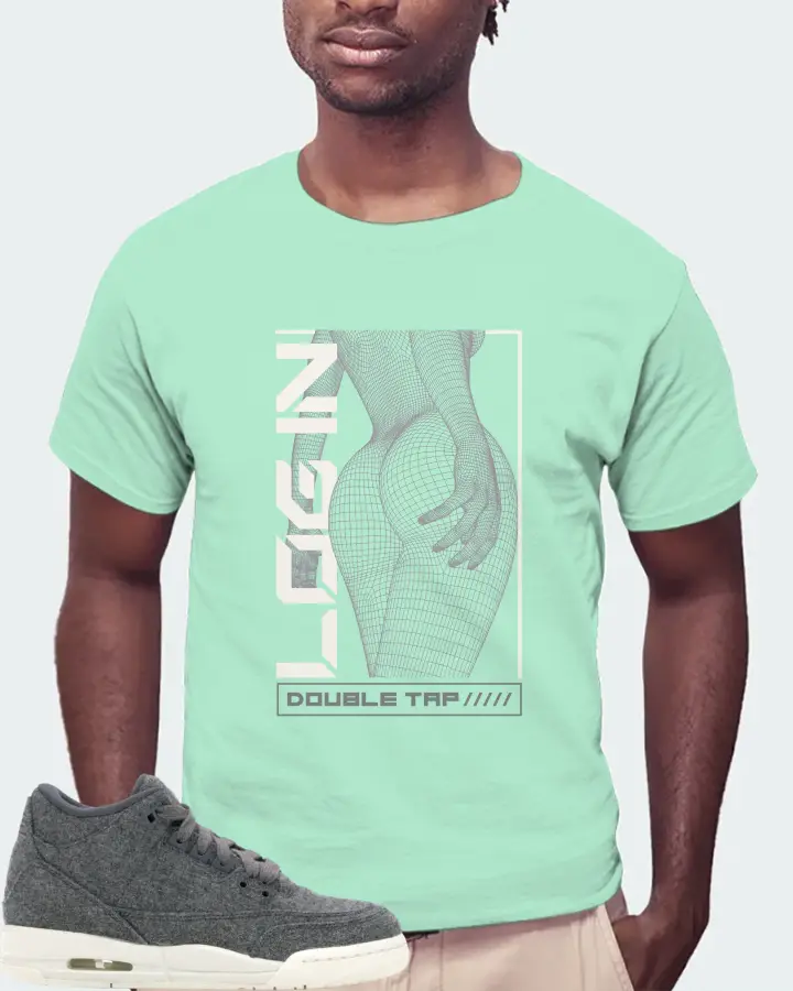 Jordan 3 Retro Sneaker Matching Mint T-Shirt (LOGIN) - View 4