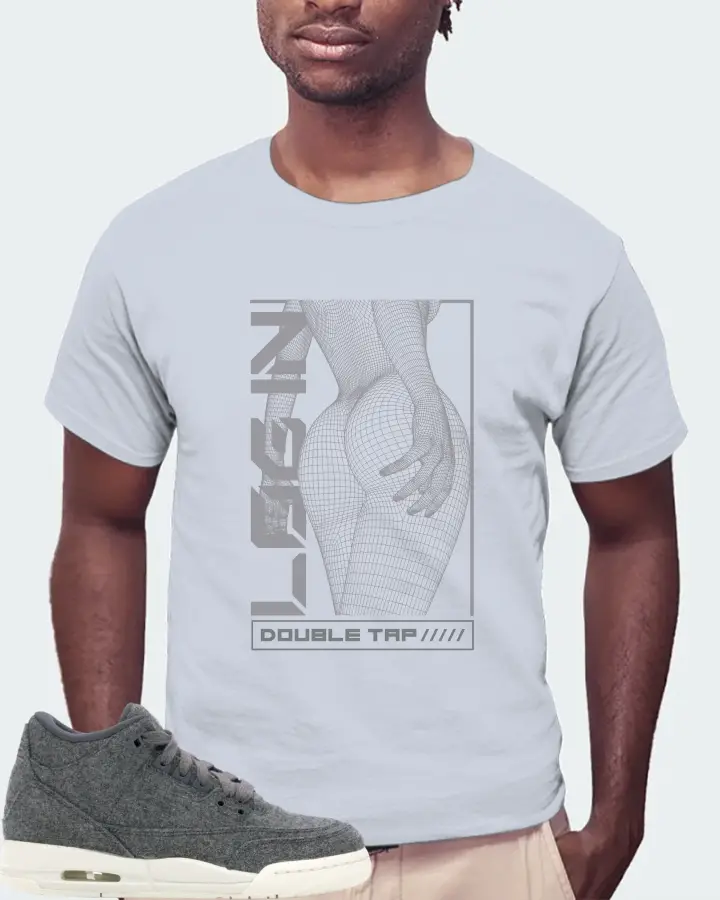 Jordan 3 Retro Sneaker Matching Light Blue T-Shirt (LOGIN) - View 4
