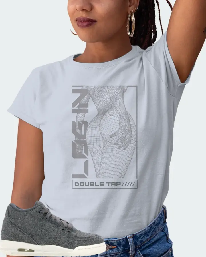 Jordan 3 Retro Sneaker Matching Light Blue T-Shirt (LOGIN) - View 5