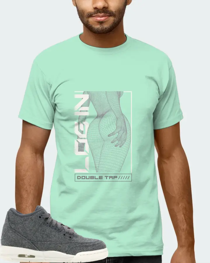 Jordan 3 Retro Sneaker Matching Mint T-Shirt (LOGIN) - View 6