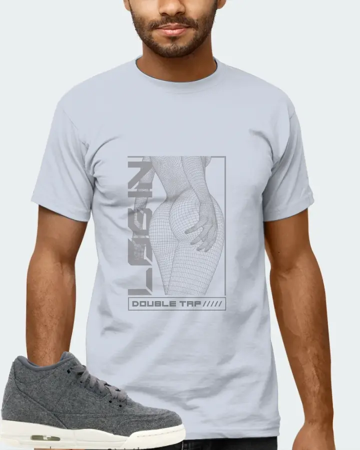 Jordan 3 Retro Sneaker Matching Light Blue T-Shirt (LOGIN) - View 6