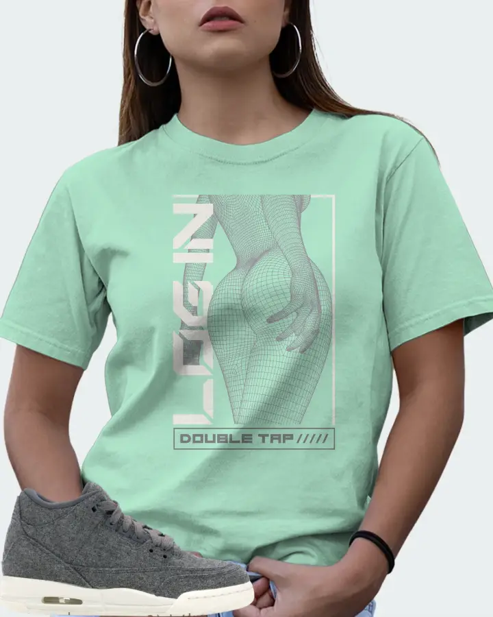 Jordan 3 Retro Sneaker Matching Mint T-Shirt (LOGIN) - View 7