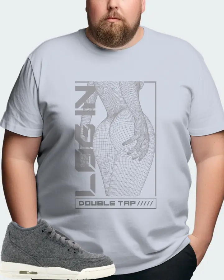 Jordan 3 Retro Sneaker Matching Light Blue T-Shirt (LOGIN) - View 8
