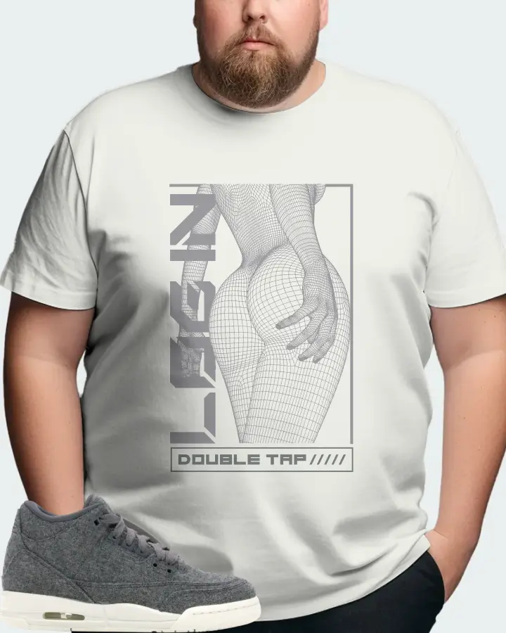 Jordan 3 Retro Sneaker Matching Ash T-Shirt (LOGIN) - View 8