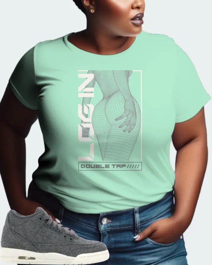 Jordan 3 Retro Sneaker Matching Mint T-Shirt (LOGIN) - View 9