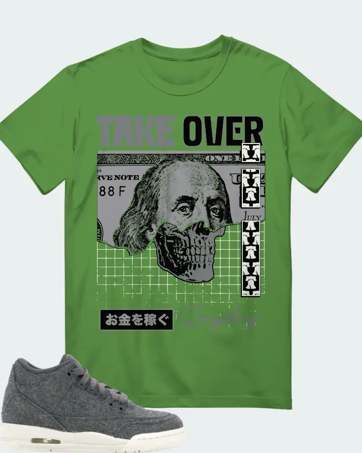 Jordan 3 Retro Sneaker Matching Leaf T-Shirt - Take Over