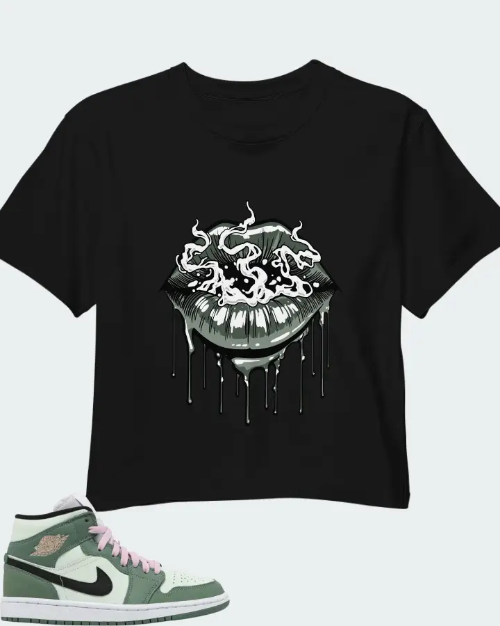 Air Jordan 1 Mid SE Dutch Green Matching Crop Top