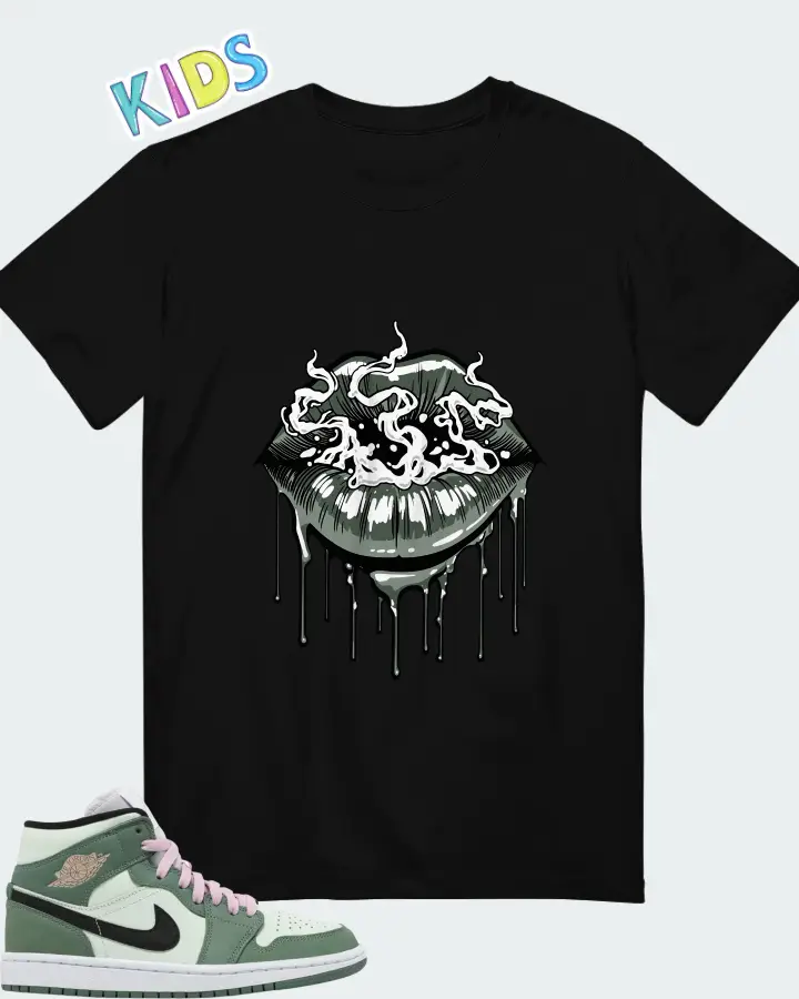 Air Jordan 1 Mid SE Dutch Green Matching Kid's T-Shirt