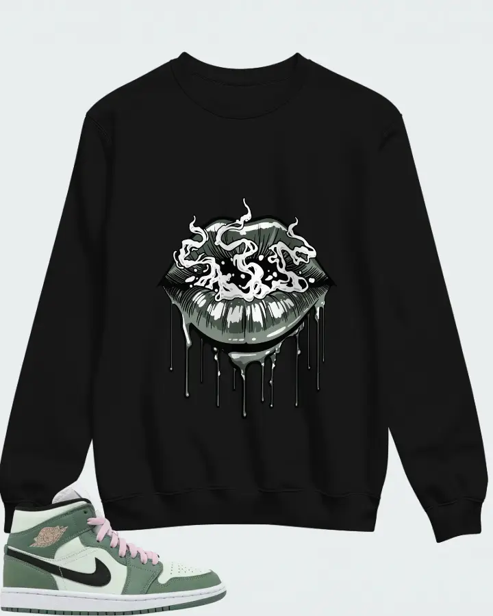 Air Jordan 1 Mid SE Dutch Green Matching Sweatshirt