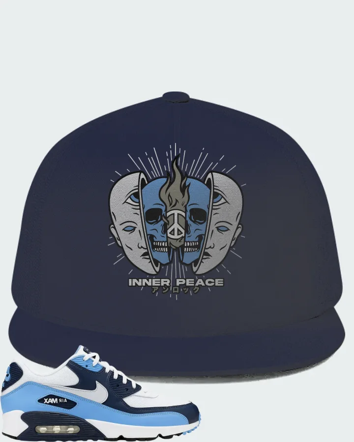 Nike Air Max 90 UNC White University Blue Matching Hat