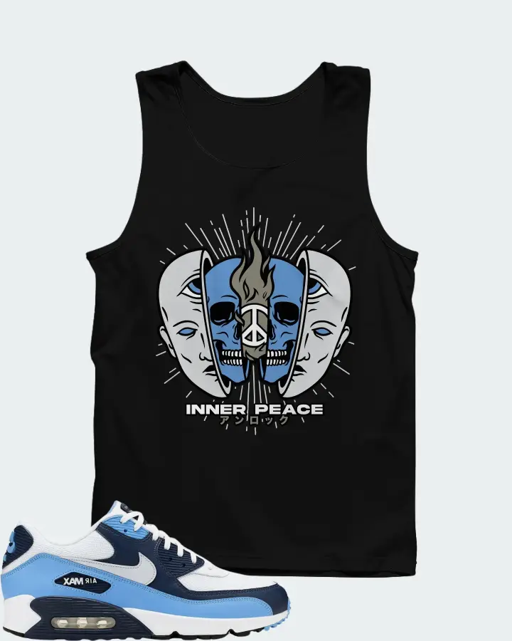 Nike Air Max 90 UNC White University Blue Matching Tank Top