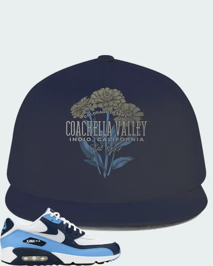 Nike Air Max 90 UNC White University Blue Matching Hat