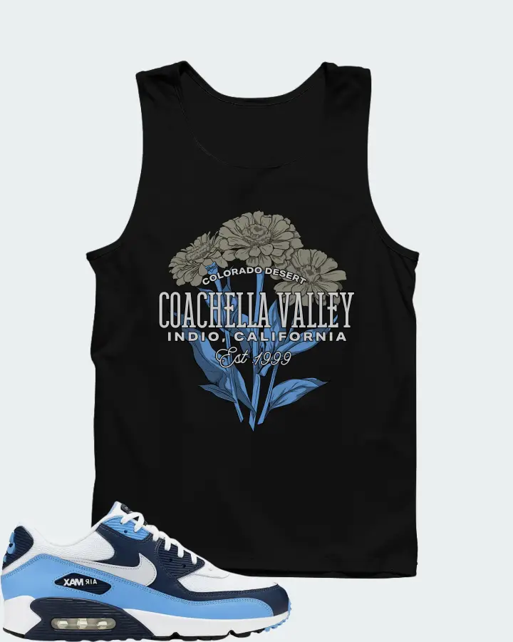 Nike Air Max 90 UNC White University Blue Matching Tank Top