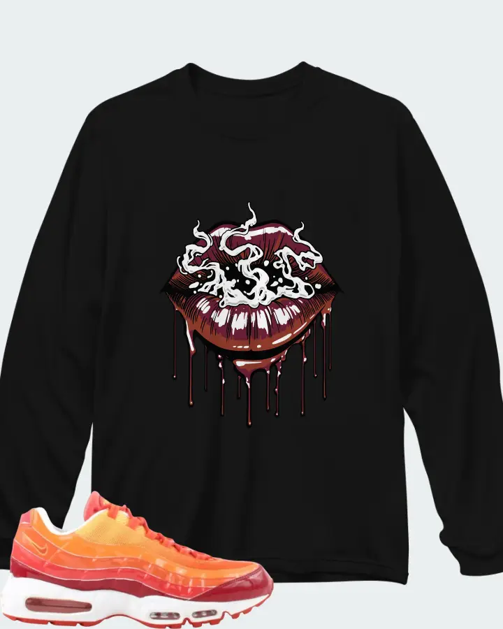 Nike Air Max 95 Fantastic 4 Human Torch Matching Long Sleeve T-Shirt