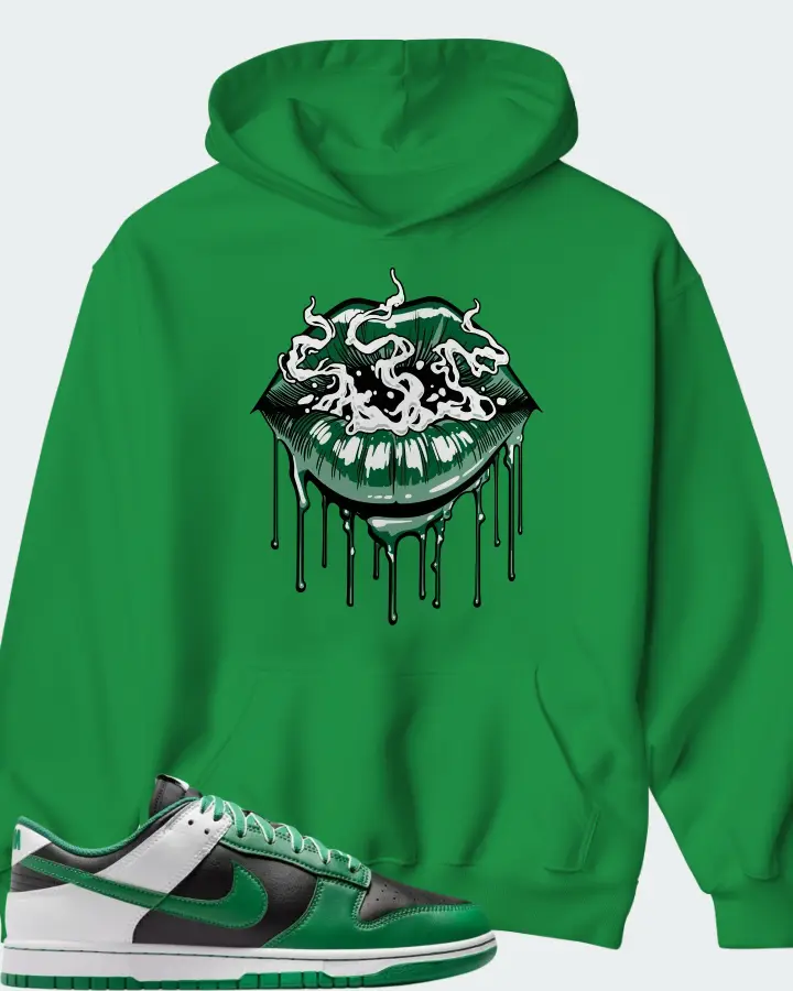 Nike Dunk Low Retro Black White Clover Matching Hoodie
