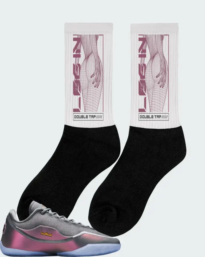 Nike LeBron 23 Shut Up and Dribble Sneaker Matching White Socks (LOGIN) - View 3